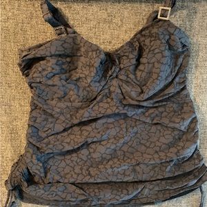 Fantasie tankini in black with strap detail